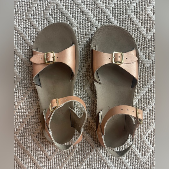 Sun San Surfer Rose Gold Girls Sandals with Buckle - Picture 1 of 7